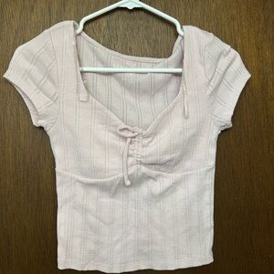 Aeropostale Light Pink Knit Blouse